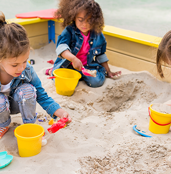 Children in sandbox